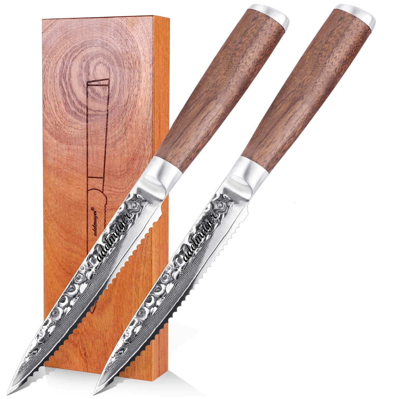 Adelmayer Damast Steakmesser Set grill24.ch