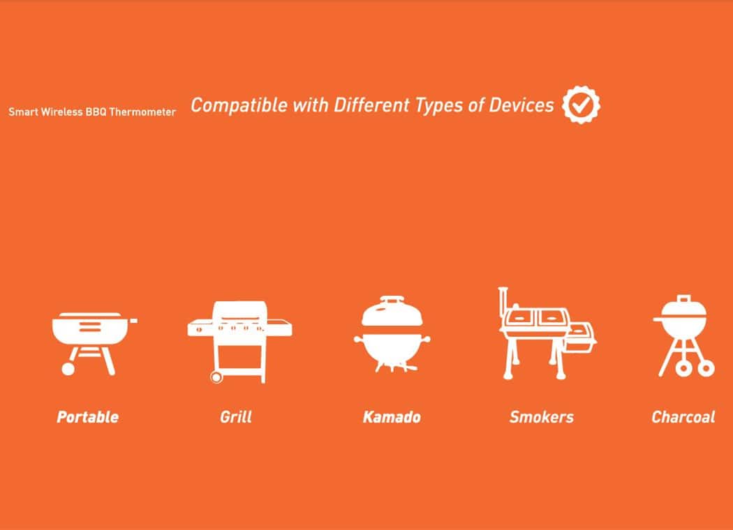 Smart Wireless BBQ thermometer Hyper BBQ