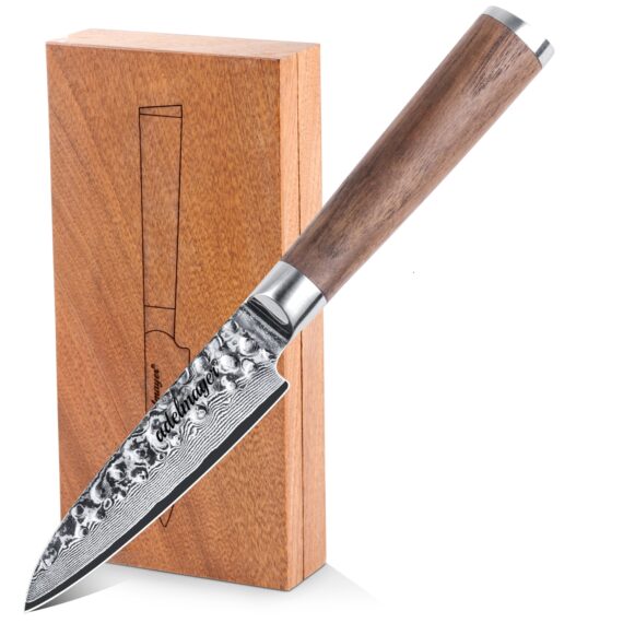 Adelmayer Damast Schälmesser 9,3cm